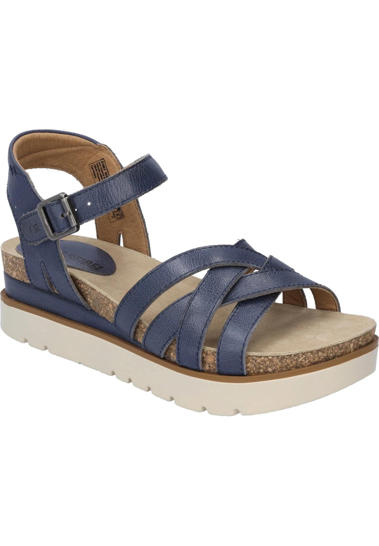 Josef Seibel Sandalen Met Sleehak - Jeans 2 Josef Seibel Sandalen Met Sleehak - Jeans - Afbeelding 2