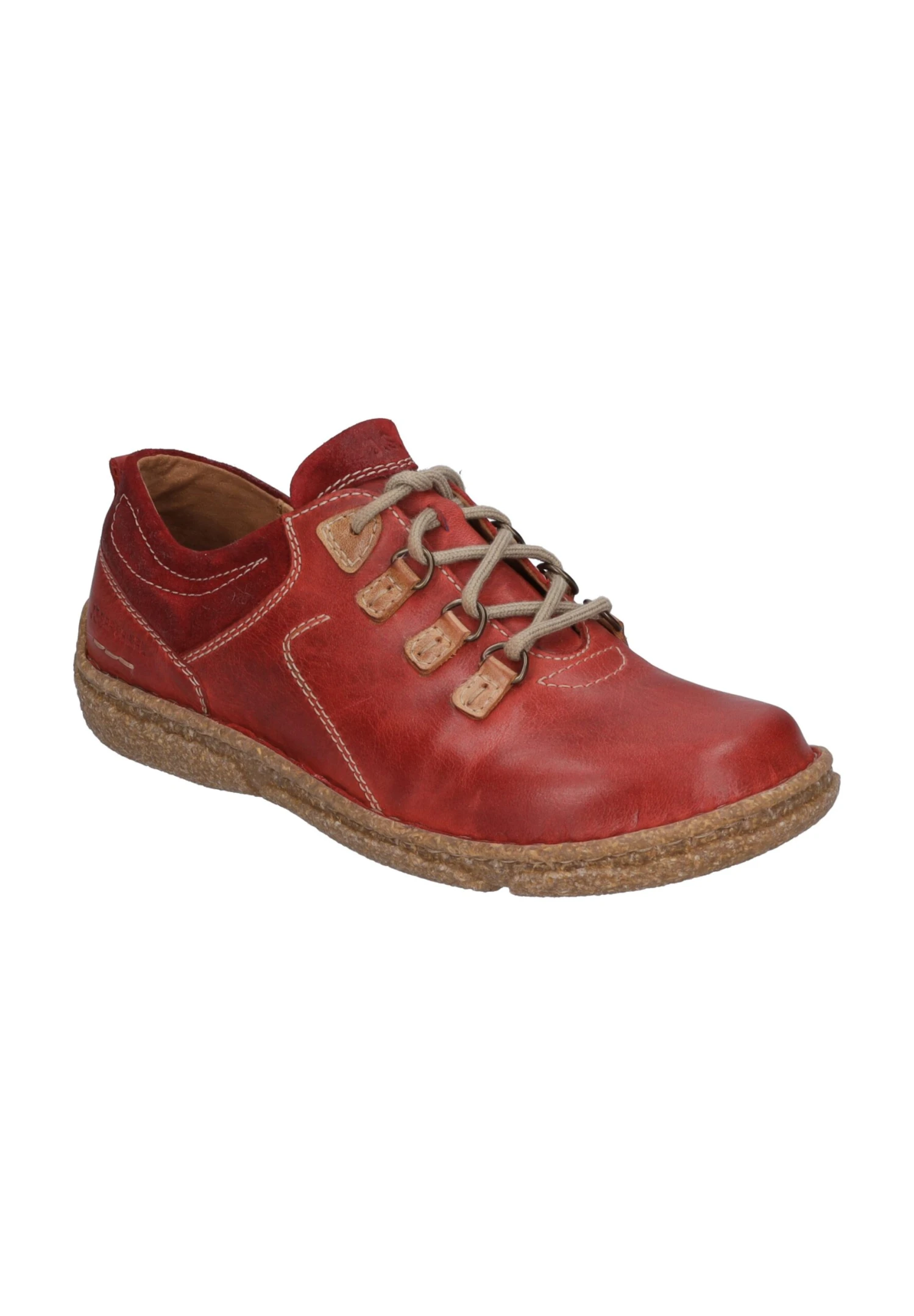 Josef Seibel Neele - Sportieve Veterschoenen - Rot Kombi 2 Josef Seibel Neele - Sportieve Veterschoenen - Rot Kombi - Afbeelding 2