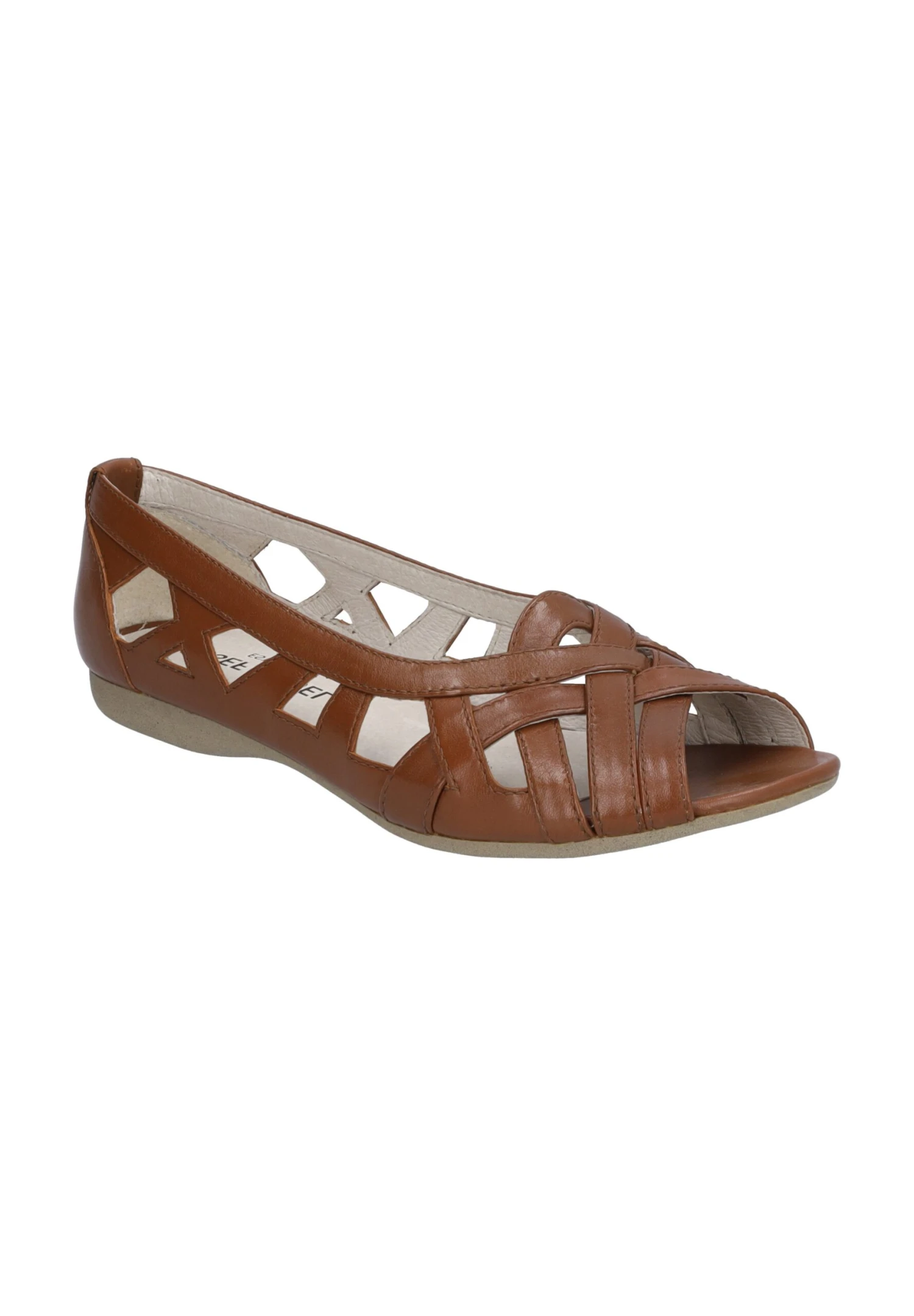 Josef Seibel Fiona - Peeptoe Ballerina'S - Cognac 5 Josef Seibel Fiona - Peeptoe Ballerina'S - Cognac - Afbeelding 5