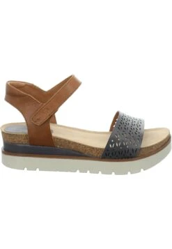 Josef Seibel Sandalen Met Plateauzool - Jeans-Kombi -Schoenen Winkel 21950576915a4e4eb159e5af89c2ad15