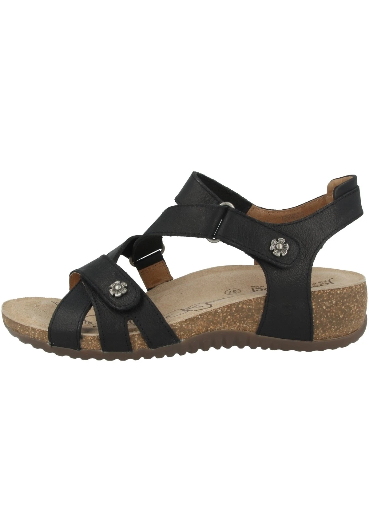 Josef Seibel Natalya- Sandalen Met Sleehak - Black 1 Josef Seibel Natalya- Sandalen Met Sleehak - Black