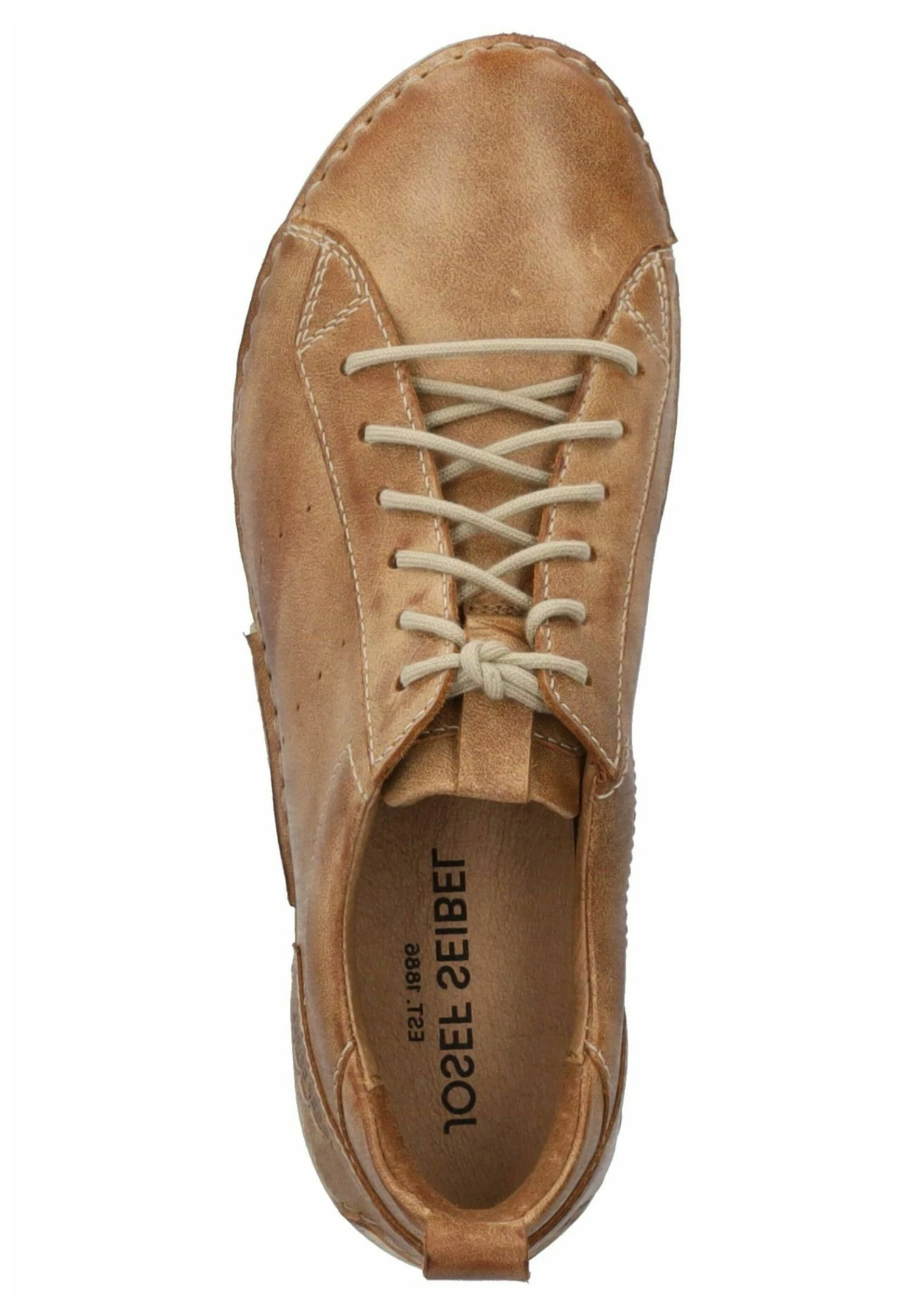 Josef Seibel Sportieve Veterschoenen - Cognac 3 Josef Seibel Sportieve Veterschoenen - Cognac - Afbeelding 3