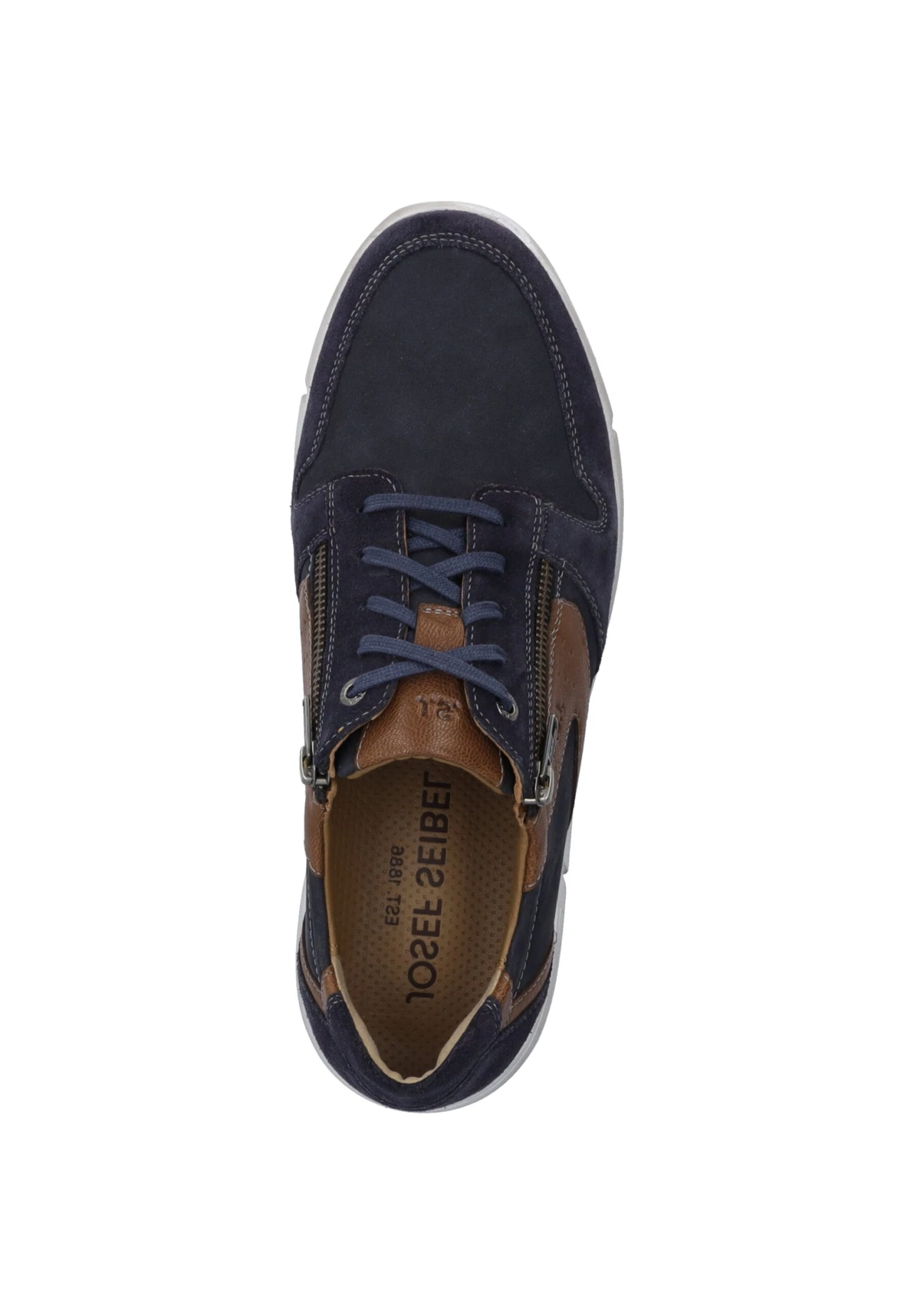 Josef Seibel Enrico 20 - Sportieve Veterschoenen - Indigo Kombi 3 Josef Seibel Enrico 20 - Sportieve Veterschoenen - Indigo Kombi - Afbeelding 3