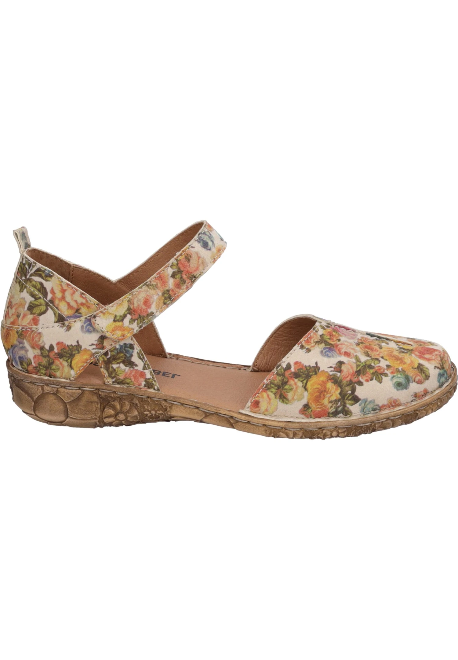 Josef Seibel Rosalie- Ballerina'S Met Enkelbandjes - Beige Multi 1 Josef Seibel Rosalie- Ballerina'S Met Enkelbandjes - Beige Multi