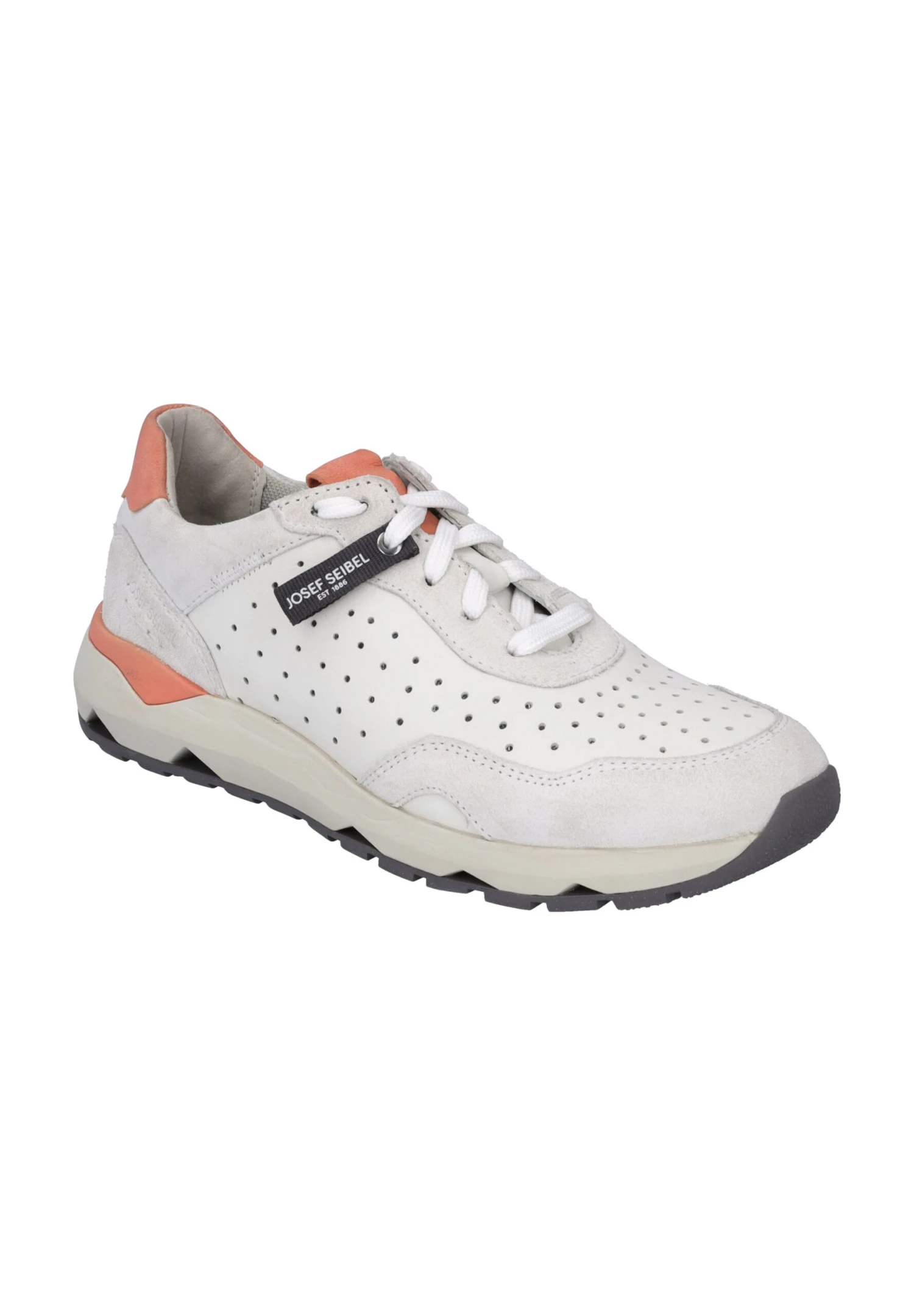Josef Seibel Jonah 02 - Sneakers Laag - Weiss-Lachs 2 Josef Seibel Jonah 02 - Sneakers Laag - Weiss-Lachs - Afbeelding 2