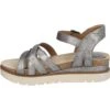 Josef Seibel Sandalen Met Plateauzool - Platin