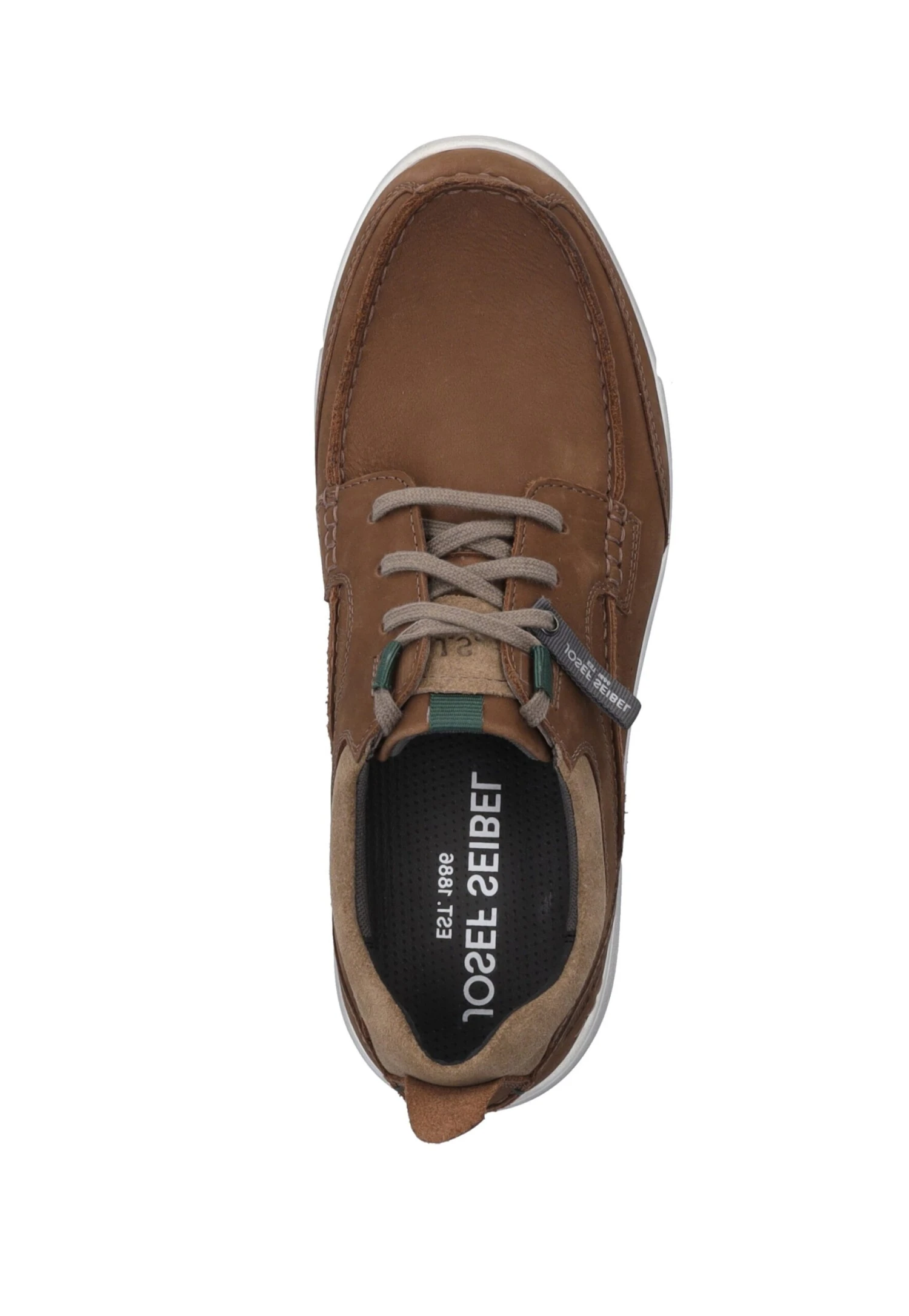 Josef Seibel Enrico- Sportieve Veterschoenen - Tabak Kombi 3 Josef Seibel Enrico- Sportieve Veterschoenen - Tabak Kombi - Afbeelding 3