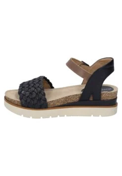 Josef Seibel Sandalen Met Plateauzool - Schwarz Kombi