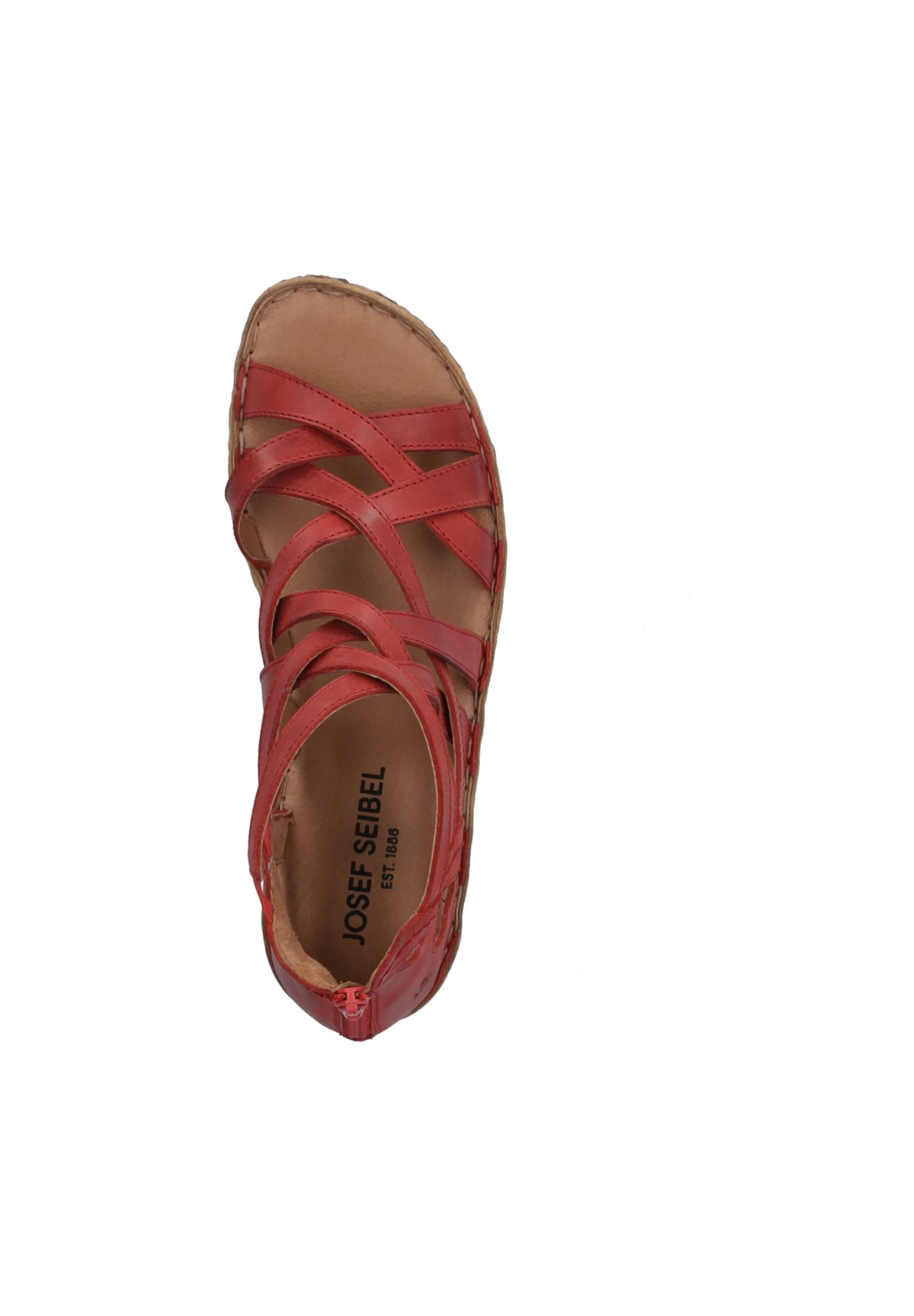 Josef Seibel Rosalie- Sandalen Met Sleehak - Rot 3 Josef Seibel Rosalie- Sandalen Met Sleehak - Rot - Afbeelding 3