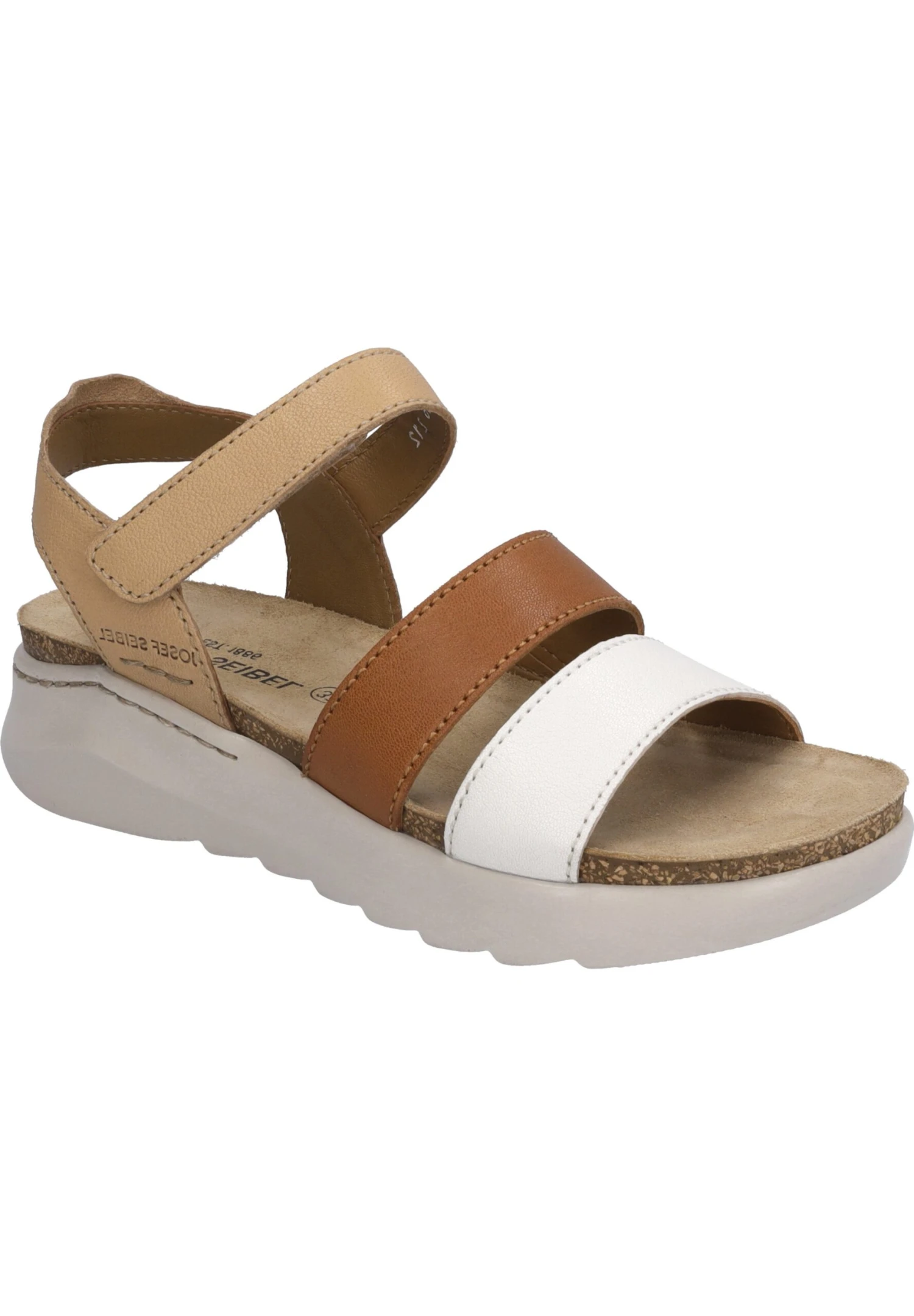 Josef Seibel Sandalen Met Plateauzool - Natur Multi 2 Josef Seibel Sandalen Met Plateauzool - Natur Multi - Afbeelding 2