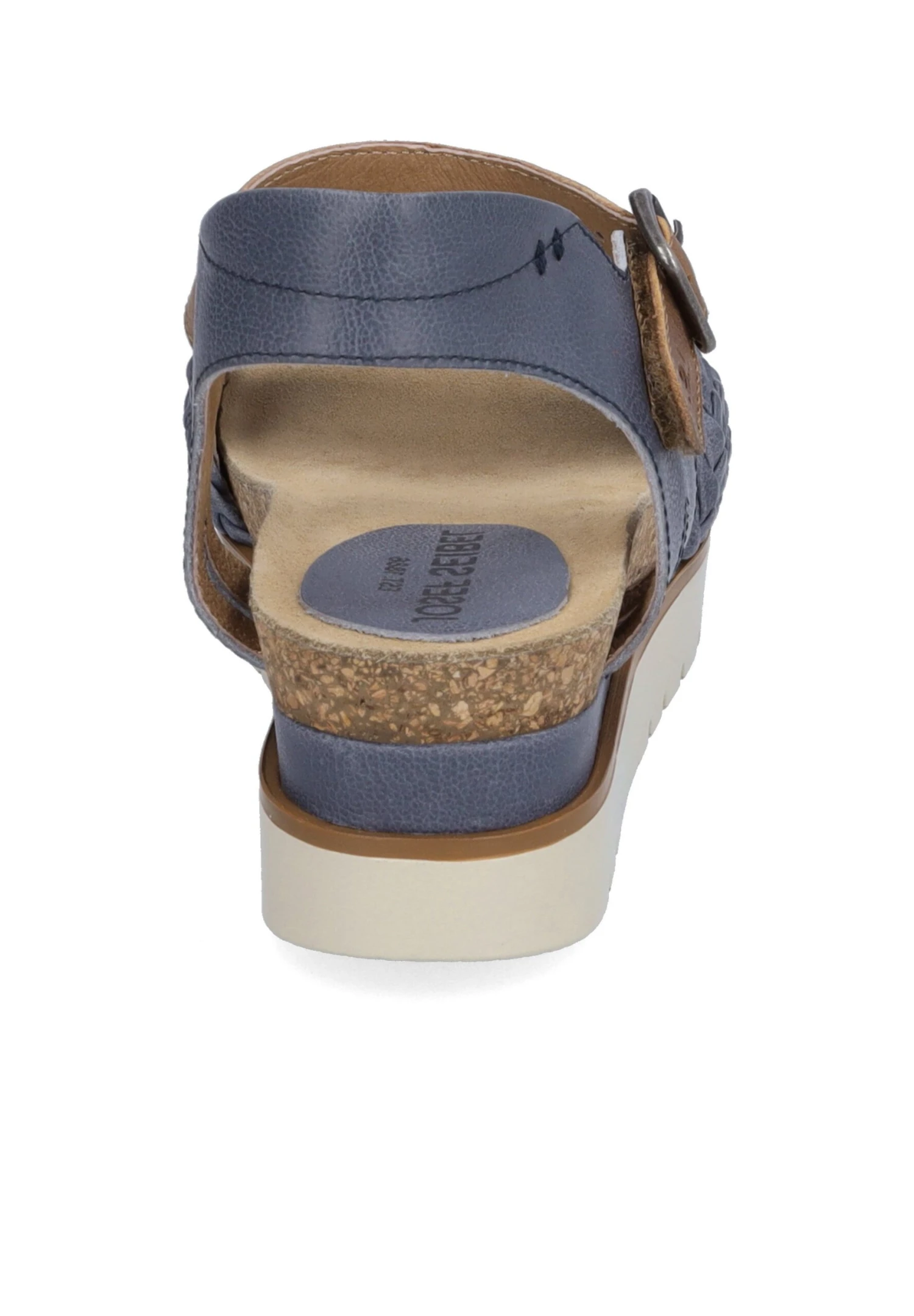 Josef Seibel Sandalen Met Sleehak - Jeans Kombi 4 Josef Seibel Sandalen Met Sleehak - Jeans Kombi - Afbeelding 4