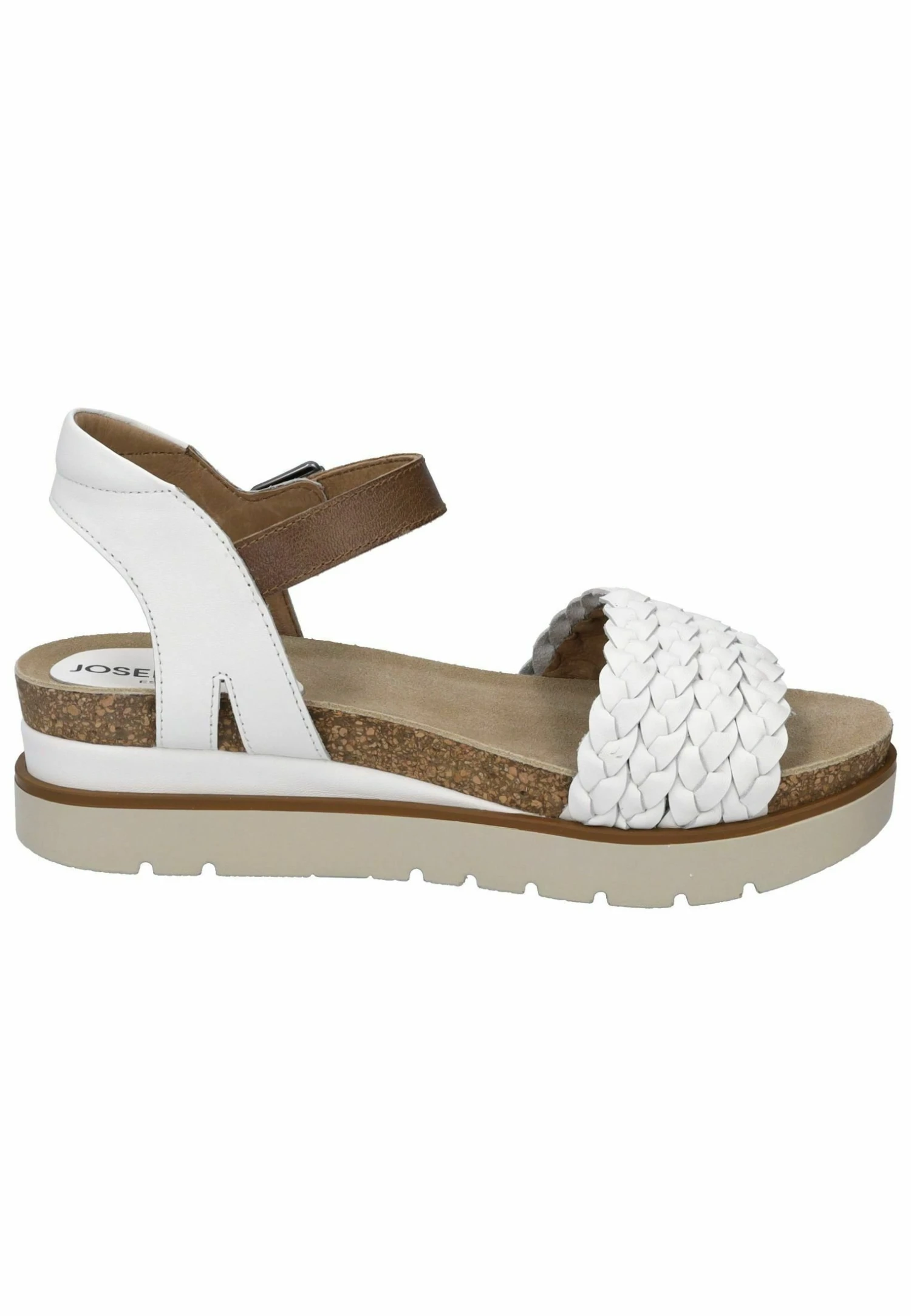 Josef Seibel Sandalen Met Sleehak - Weiß Kombi 7 Josef Seibel Sandalen Met Sleehak - Weiß Kombi - Afbeelding 7