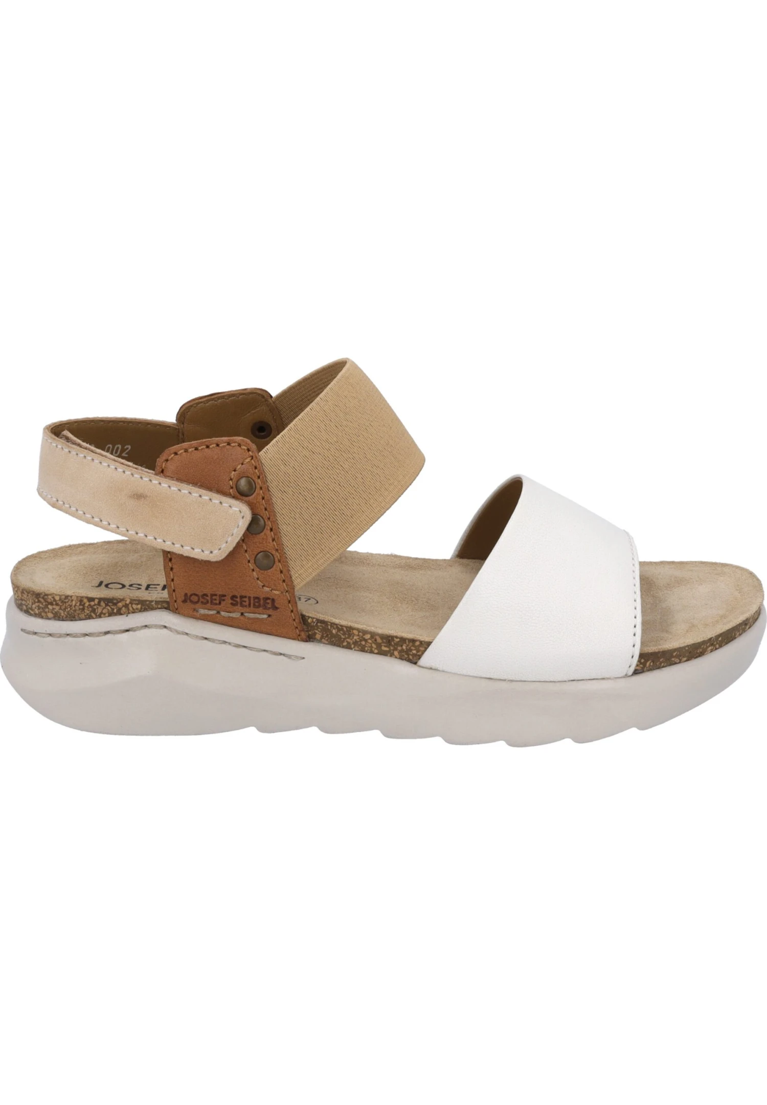 Josef Seibel Sandalen Met Sleehak - Weiss Multi 4 Josef Seibel Sandalen Met Sleehak - Weiss Multi - Afbeelding 4