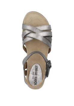Josef Seibel Sandalen Met Plateauzool - Platin -Schoenen Winkel 6c7adcd6047c4aac823e951ef3007cc1