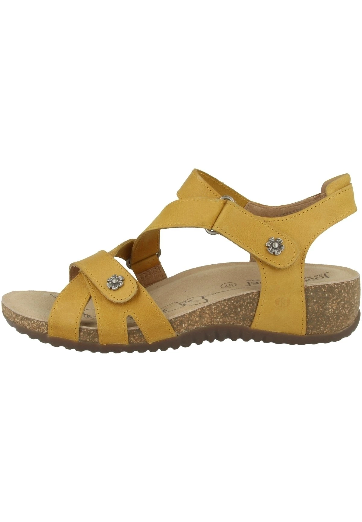 Josef Seibel Natalya- Sandalen Met Sleehak - Yellow 1 Josef Seibel Natalya- Sandalen Met Sleehak - Yellow