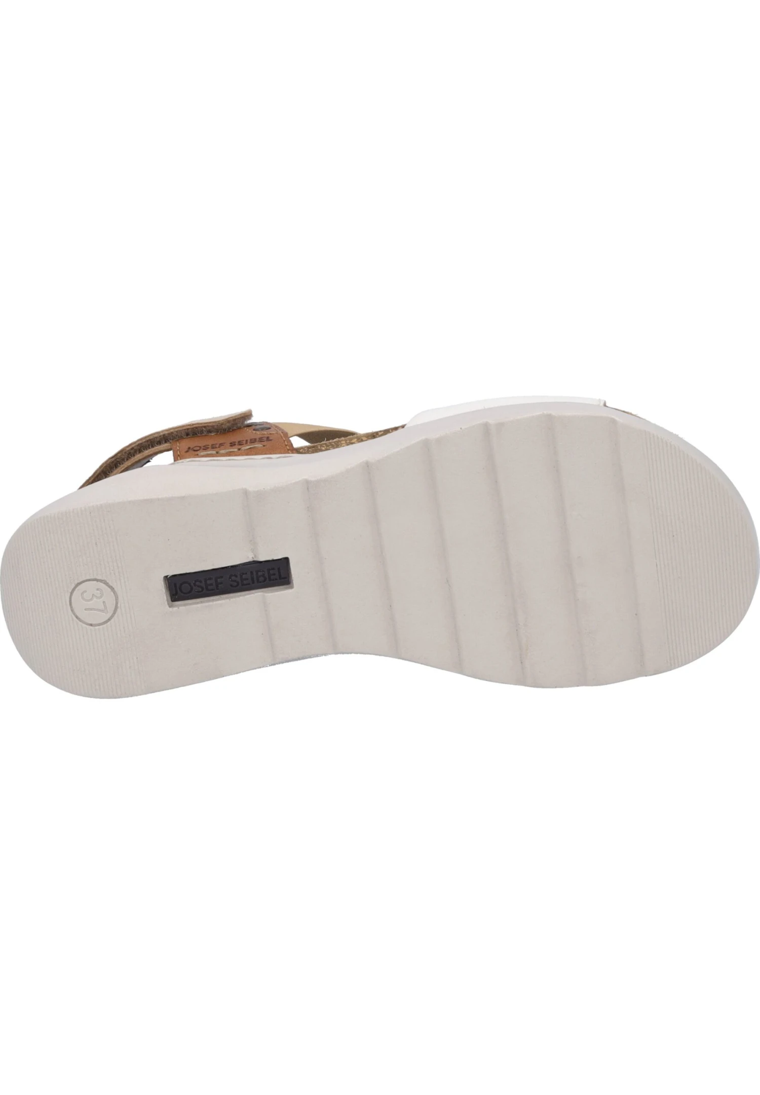 Josef Seibel Sandalen Met Sleehak - Weiss Multi 3 Josef Seibel Sandalen Met Sleehak - Weiss Multi - Afbeelding 3