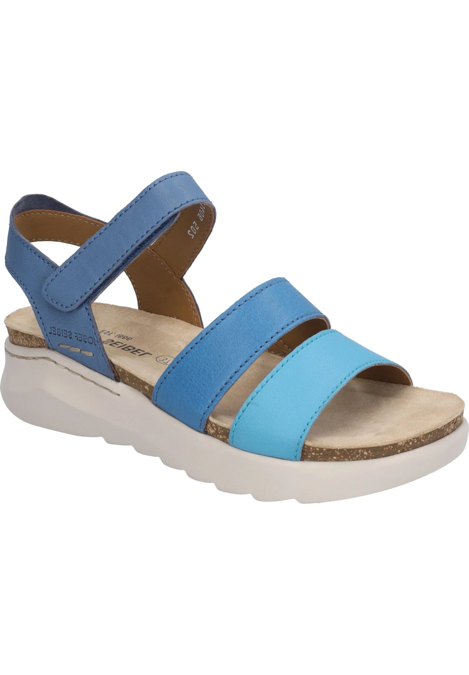 Josef Seibel Sandalen Met Plateauzool - Blau Multi 2 Josef Seibel Sandalen Met Plateauzool - Blau Multi - Afbeelding 2