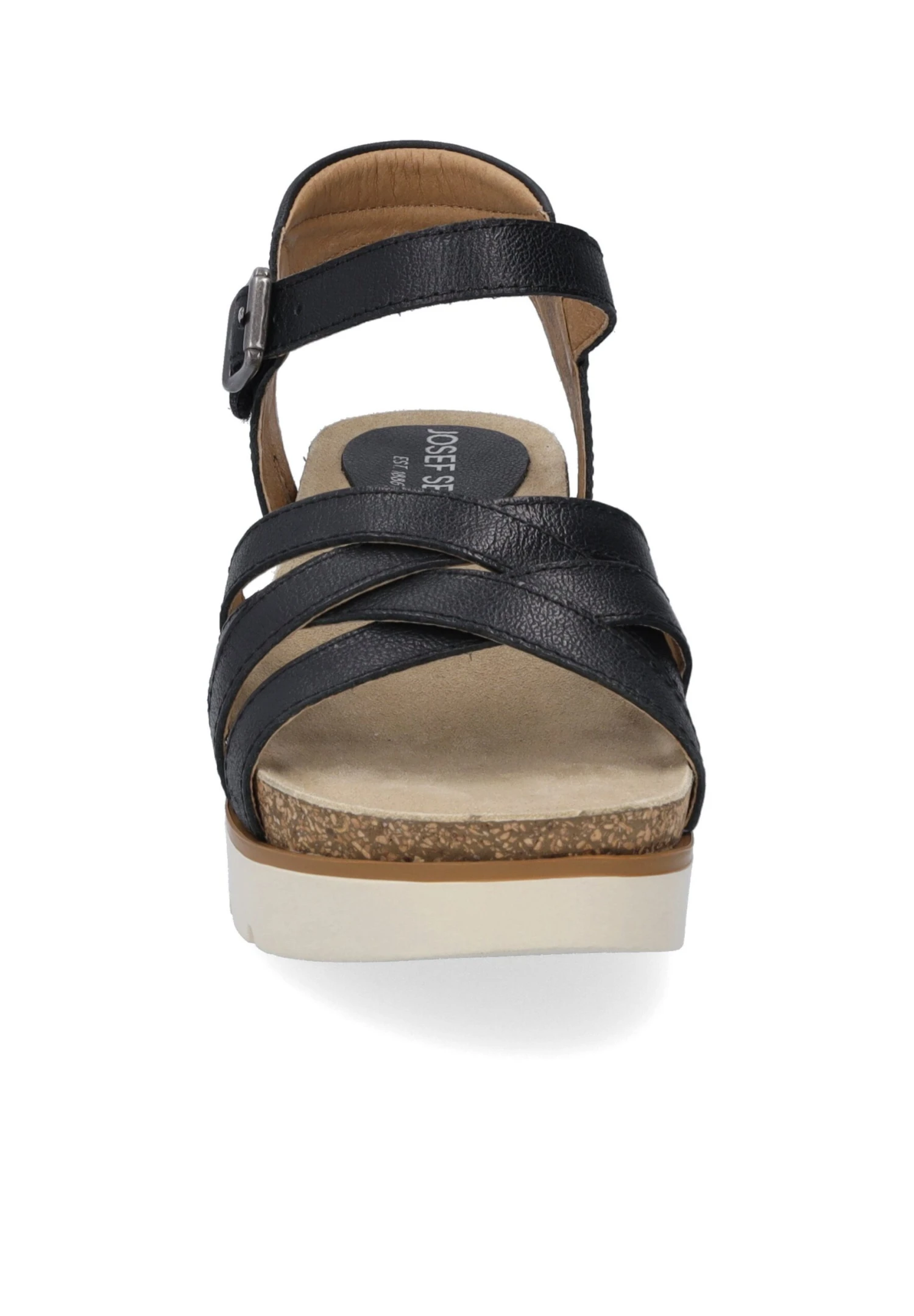 Josef Seibel Sandalen Met Sleehak - Schwarz 6 Josef Seibel Sandalen Met Sleehak - Schwarz - Afbeelding 6