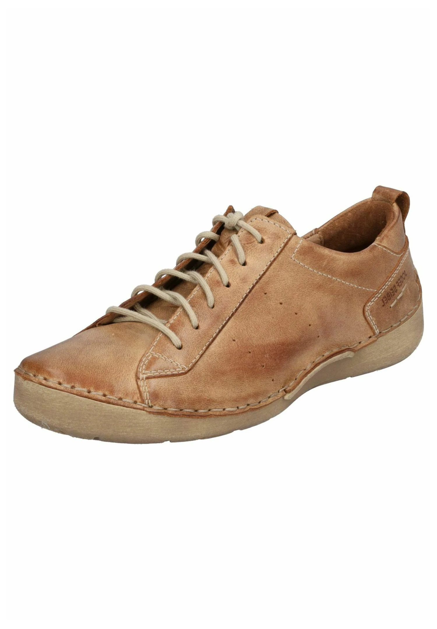 Josef Seibel Sportieve Veterschoenen - Cognac 2 Josef Seibel Sportieve Veterschoenen - Cognac - Afbeelding 2