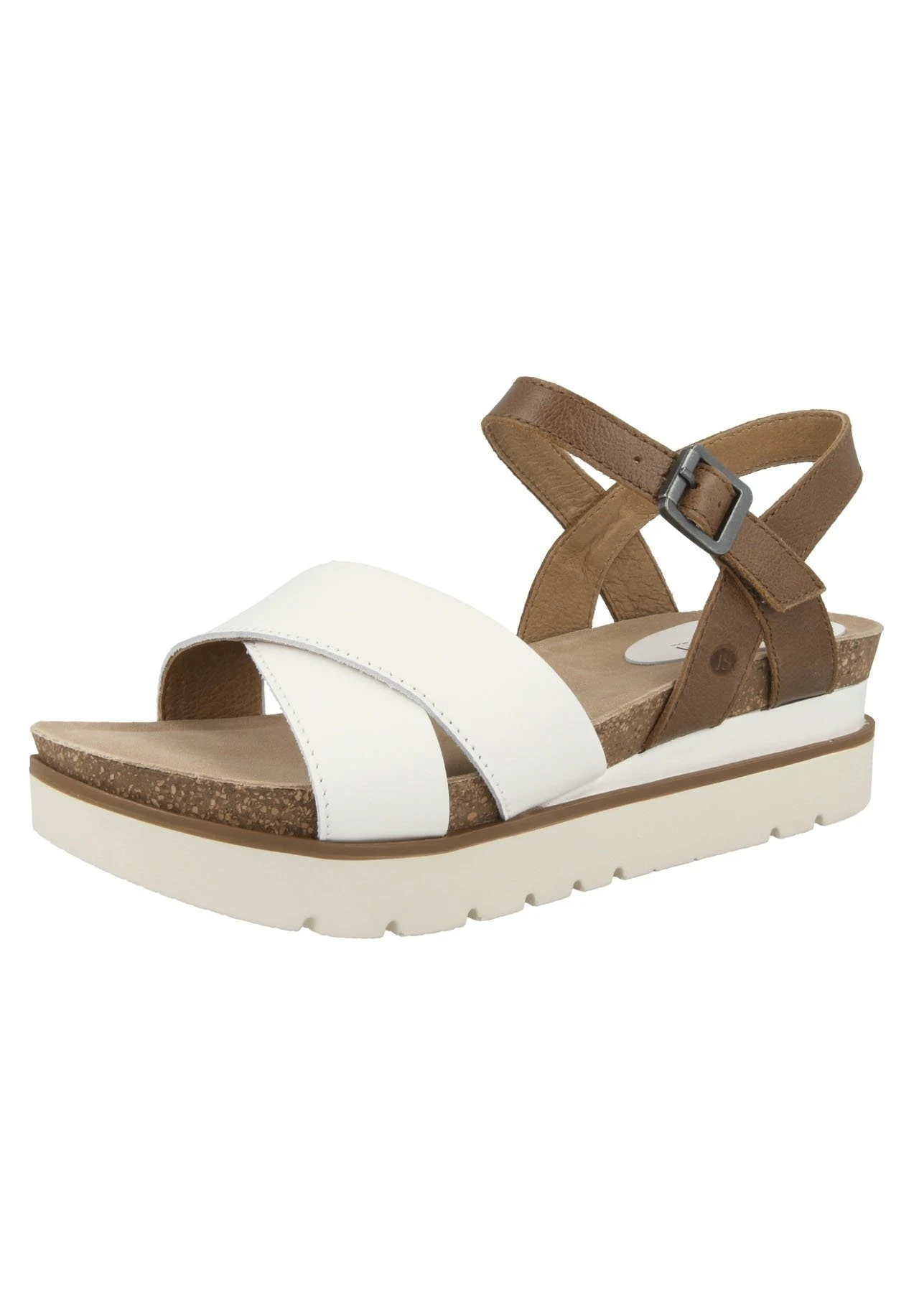Josef Seibel Sandalen Met Plateauzool - White Combi 2 Josef Seibel Sandalen Met Plateauzool - White Combi - Afbeelding 2