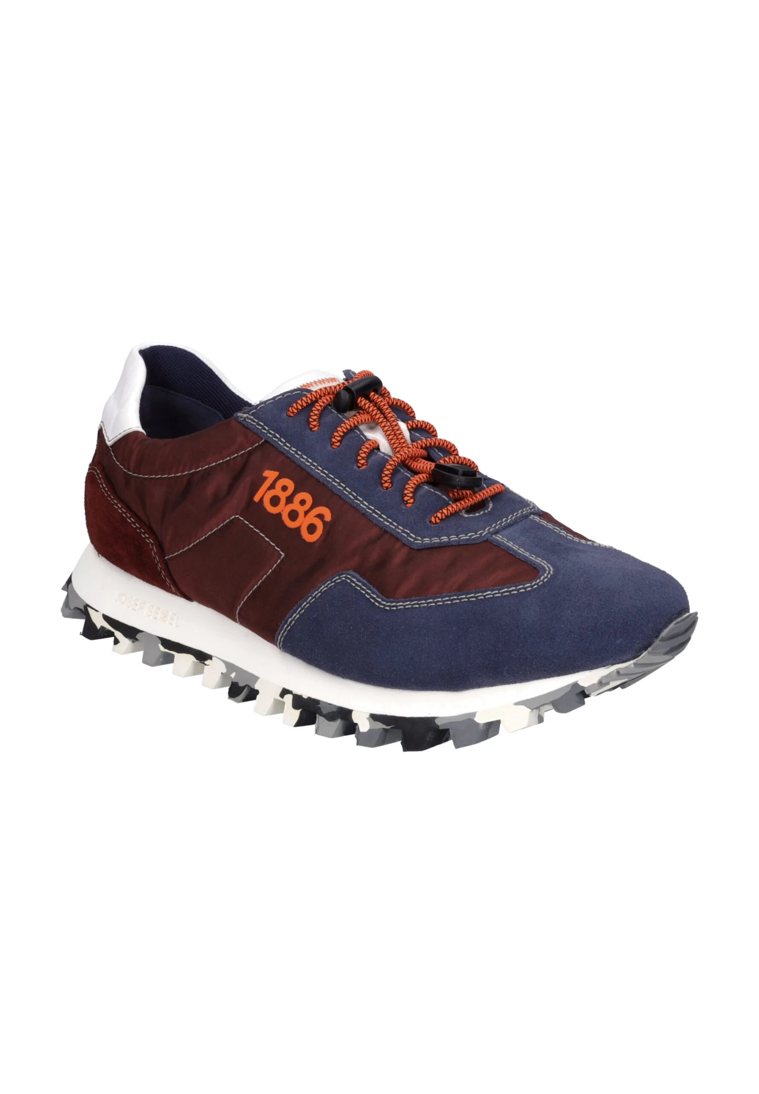 Josef Seibel Sneakers Laag - Blau-Bordeaux 2 Josef Seibel Sneakers Laag - Blau-Bordeaux - Afbeelding 2