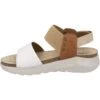 Josef Seibel Sandalen Met Sleehak - Weiss Multi