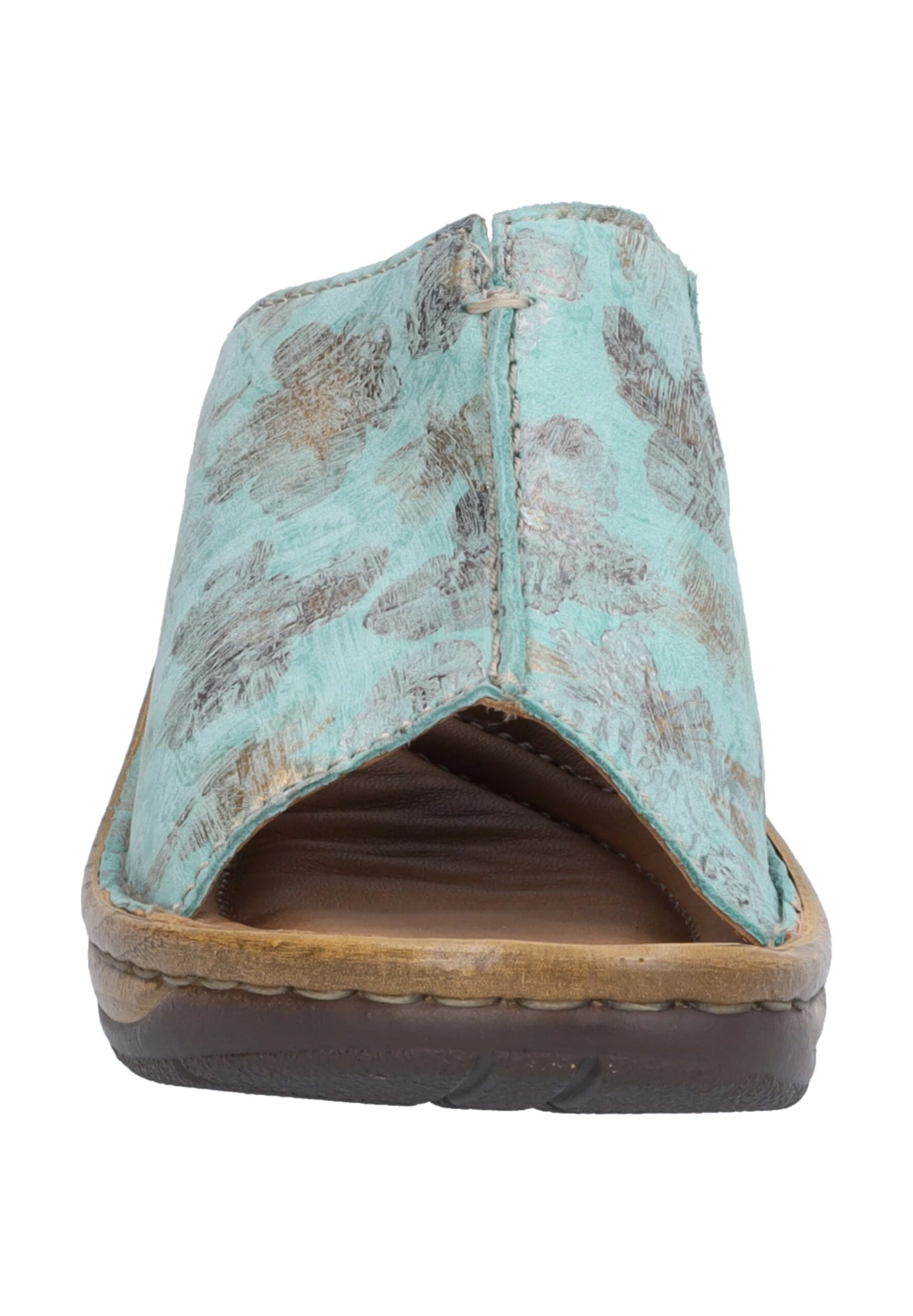 Josef Seibel Catalonia- Muiltjes Met Hak - Mint Multi 5 Josef Seibel Catalonia- Muiltjes Met Hak - Mint Multi - Afbeelding 5