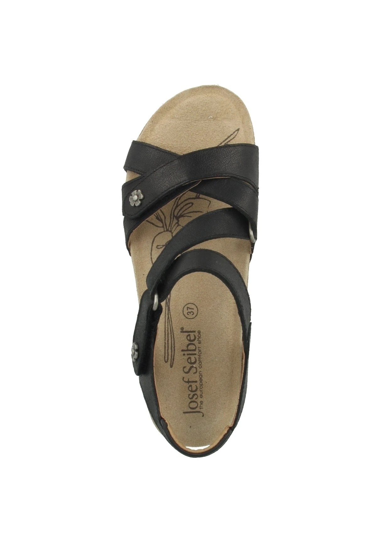 Josef Seibel Natalya- Sandalen Met Sleehak - Black 2 Josef Seibel Natalya- Sandalen Met Sleehak - Black - Afbeelding 2