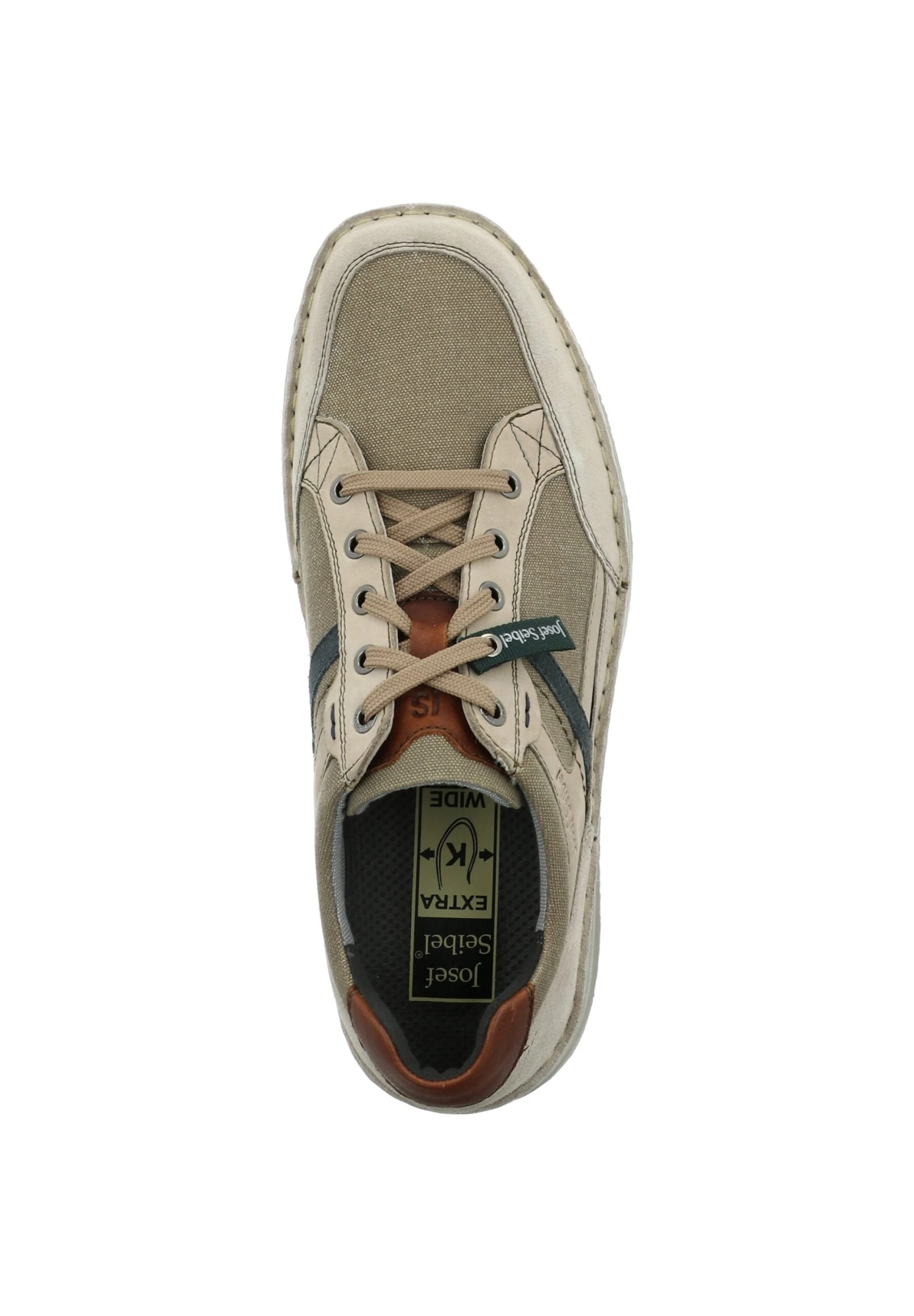 Josef Seibel Anvers- Sportieve Veterschoenen - Beige-Multi 2 Josef Seibel Anvers- Sportieve Veterschoenen - Beige-Multi - Afbeelding 2