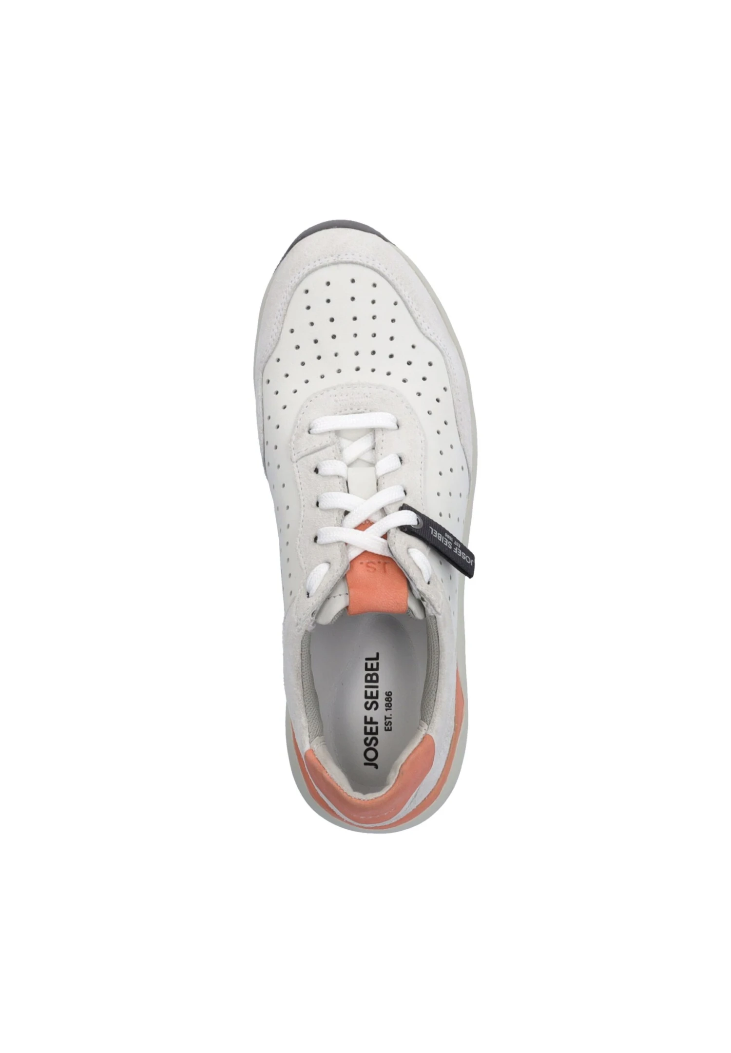 Josef Seibel Jonah 02 - Sneakers Laag - Weiss-Lachs 3 Josef Seibel Jonah 02 - Sneakers Laag - Weiss-Lachs - Afbeelding 3