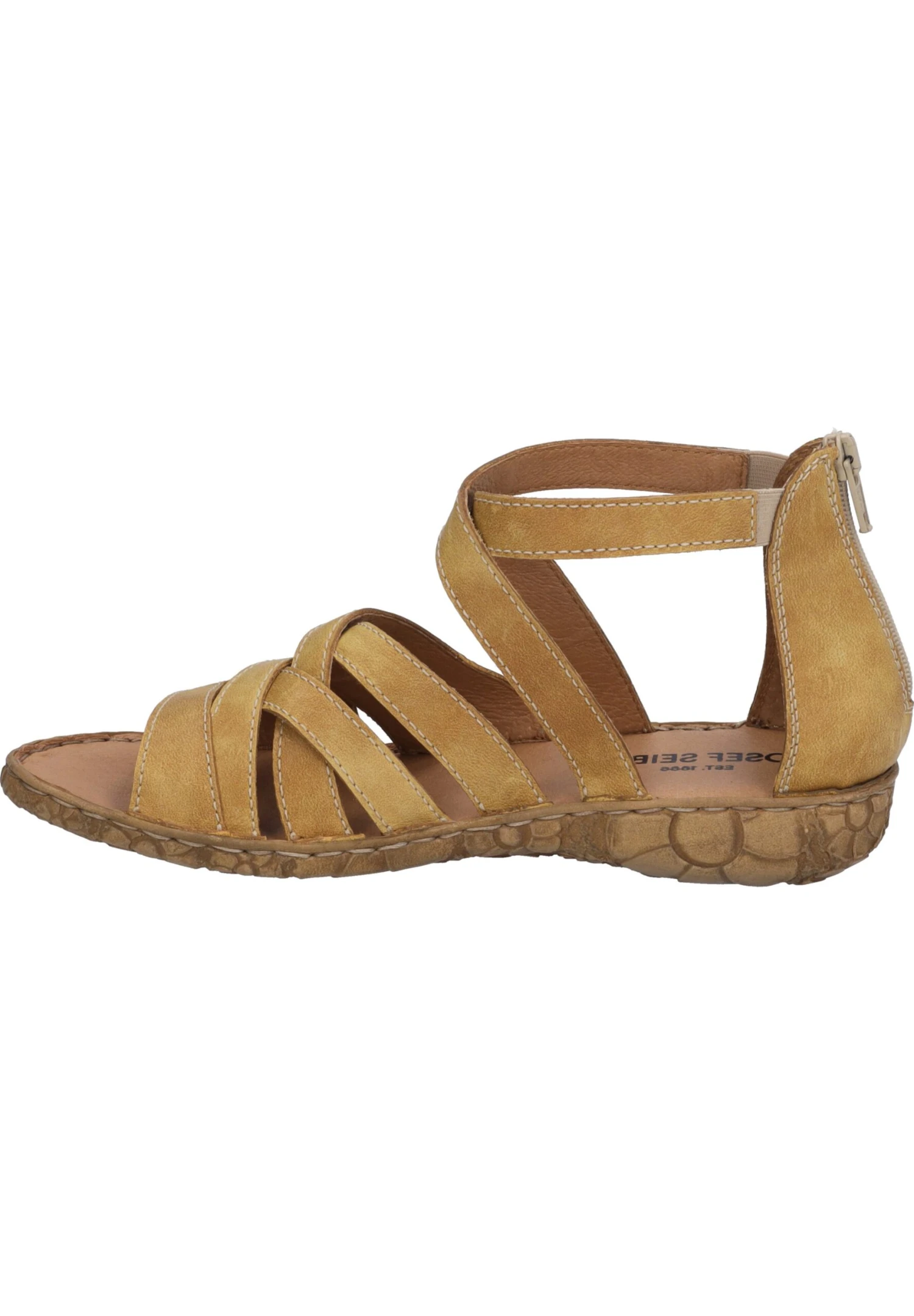 Josef Seibel Sandalen Met Sleehak - Amber 7 Josef Seibel Sandalen Met Sleehak - Amber - Afbeelding 7