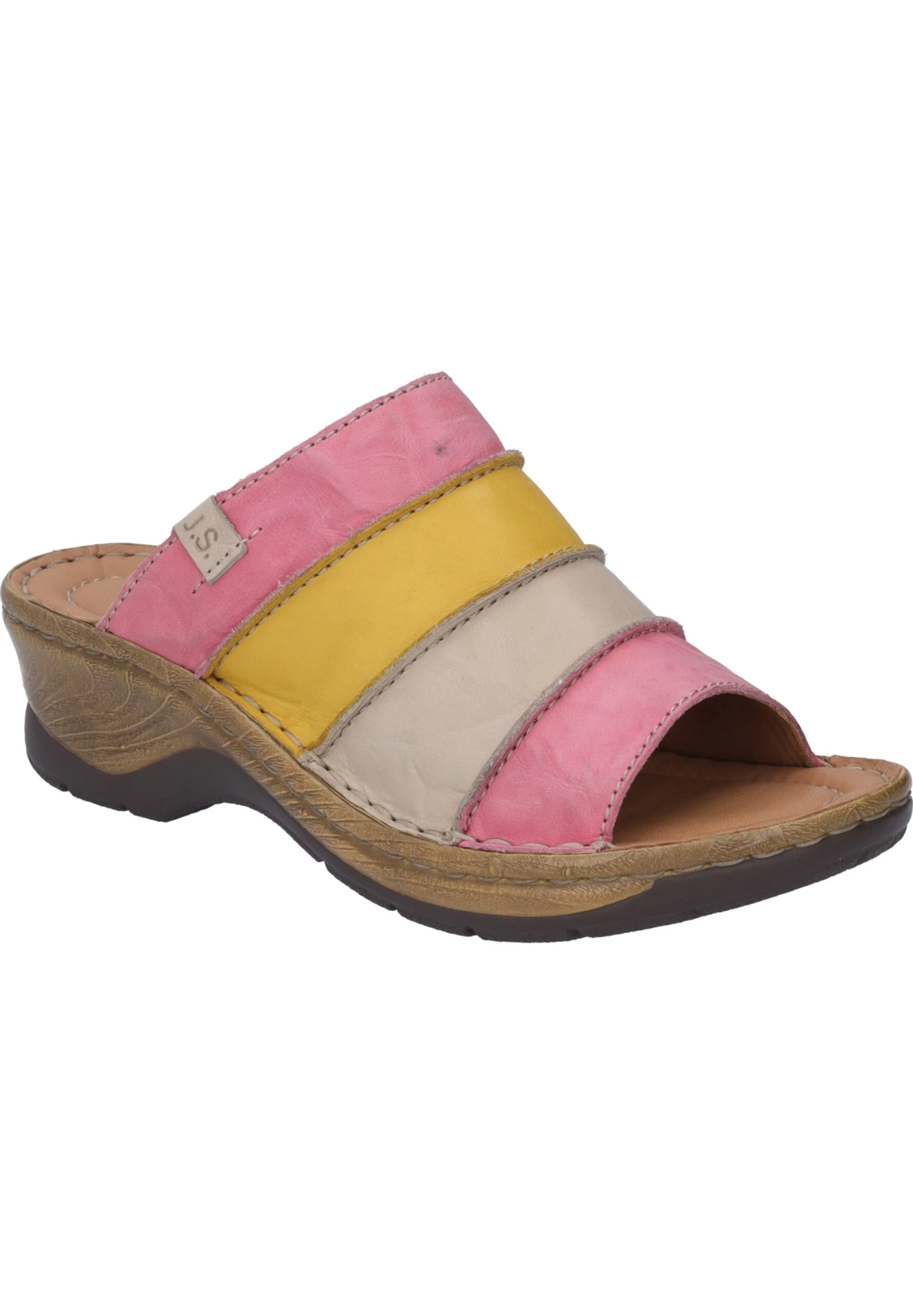 Josef Seibel Catalonia- Muiltjes - Pink Multi 2 Josef Seibel Catalonia- Muiltjes - Pink Multi - Afbeelding 2