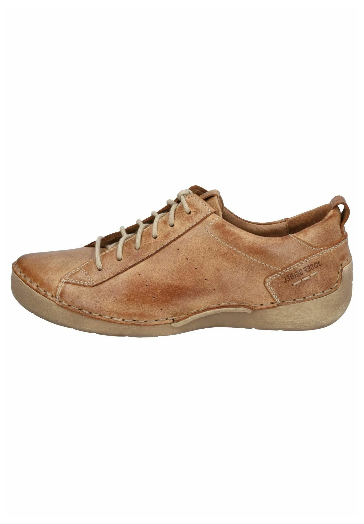 Josef Seibel Sportieve Veterschoenen - Cognac 1 Josef Seibel Sportieve Veterschoenen - Cognac