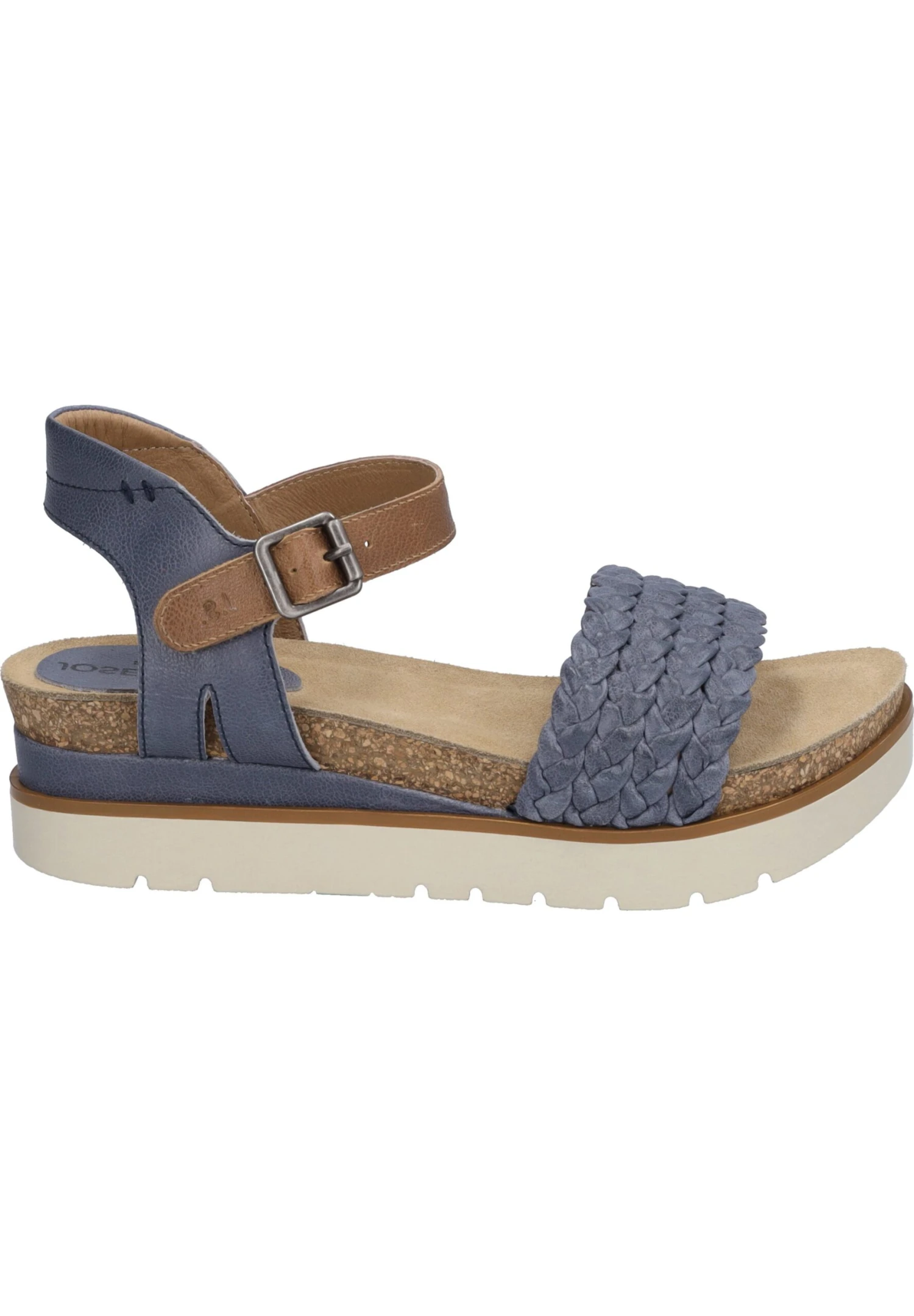 Josef Seibel Sandalen Met Sleehak - Jeans Kombi 7 Josef Seibel Sandalen Met Sleehak - Jeans Kombi - Afbeelding 7