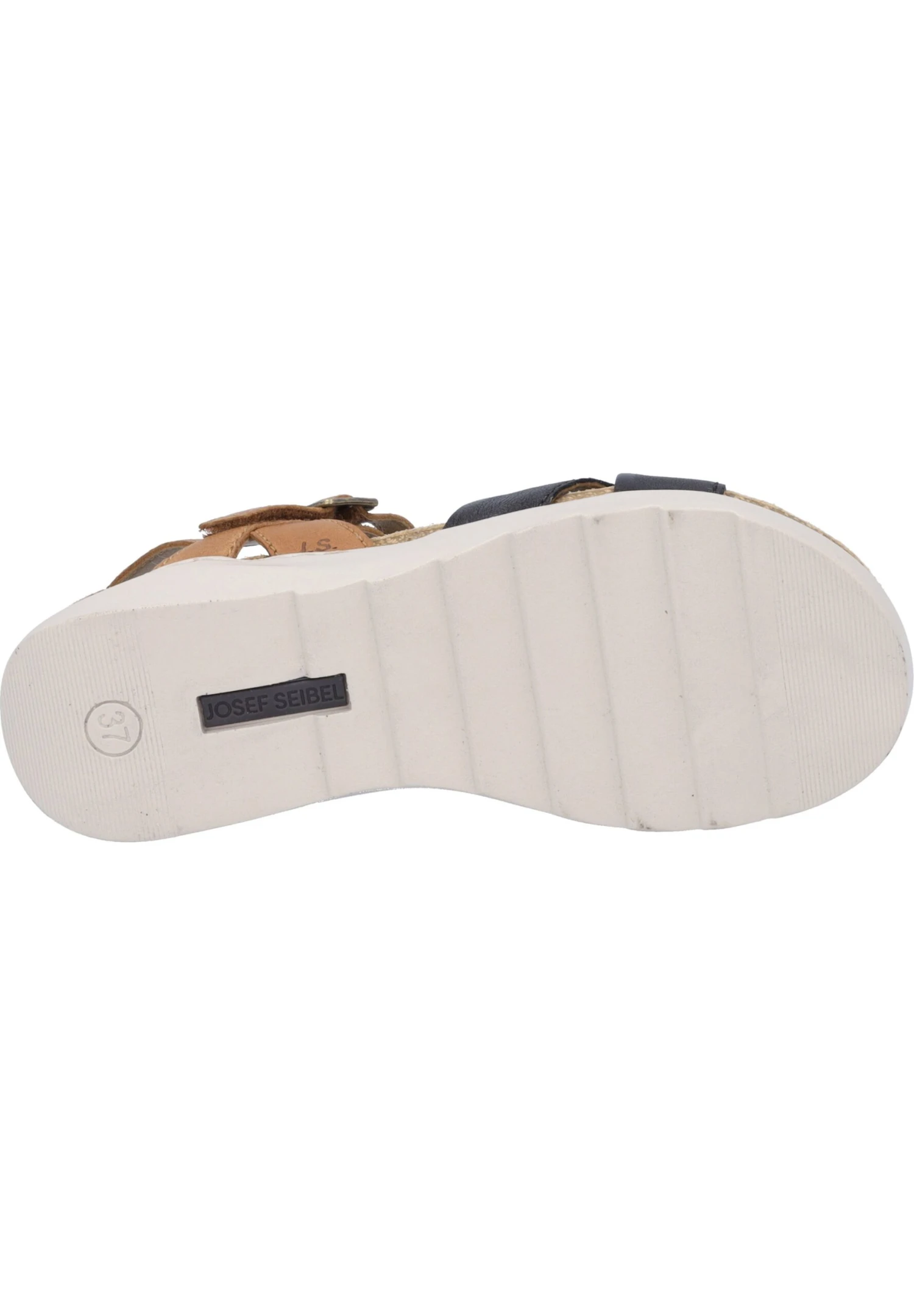 Josef Seibel Sandalen Met Sleehak - Schwarz Kombi 4 Josef Seibel Sandalen Met Sleehak - Schwarz Kombi - Afbeelding 4