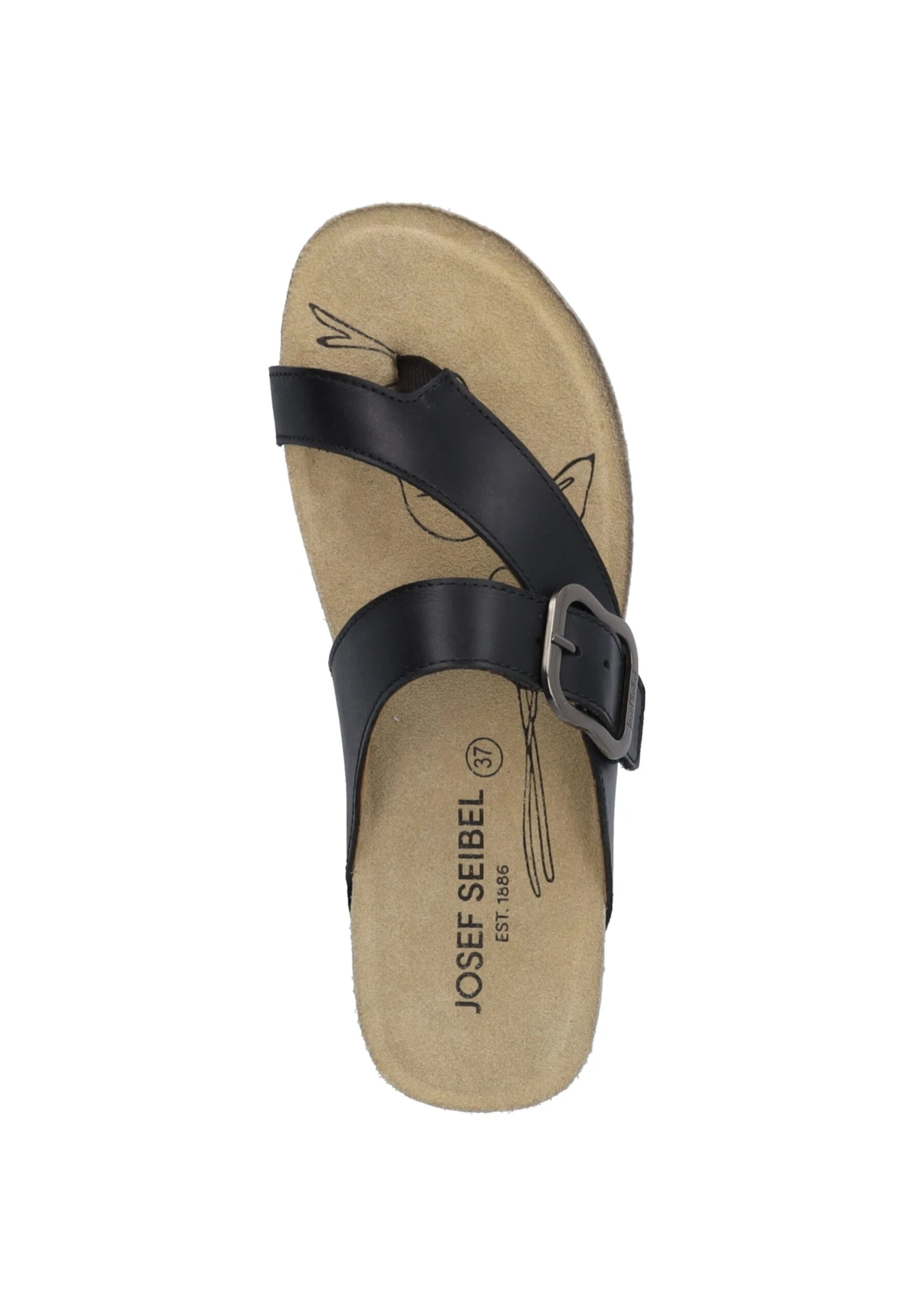Josef Seibel Tonga- Teensandalen - Schwarz 2 Josef Seibel Tonga- Teensandalen - Schwarz - Afbeelding 2
